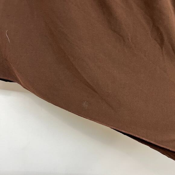 Vintage Y2K 2000s Fashion Bug Brown Cinched Asymmetrical Hem Tank Top Medium - Picture 9 of 11